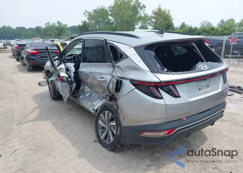 2022 Hyundai Tucson Hybrid Blue из США, поврежденный, VIN KM8JBCA1XNU077977